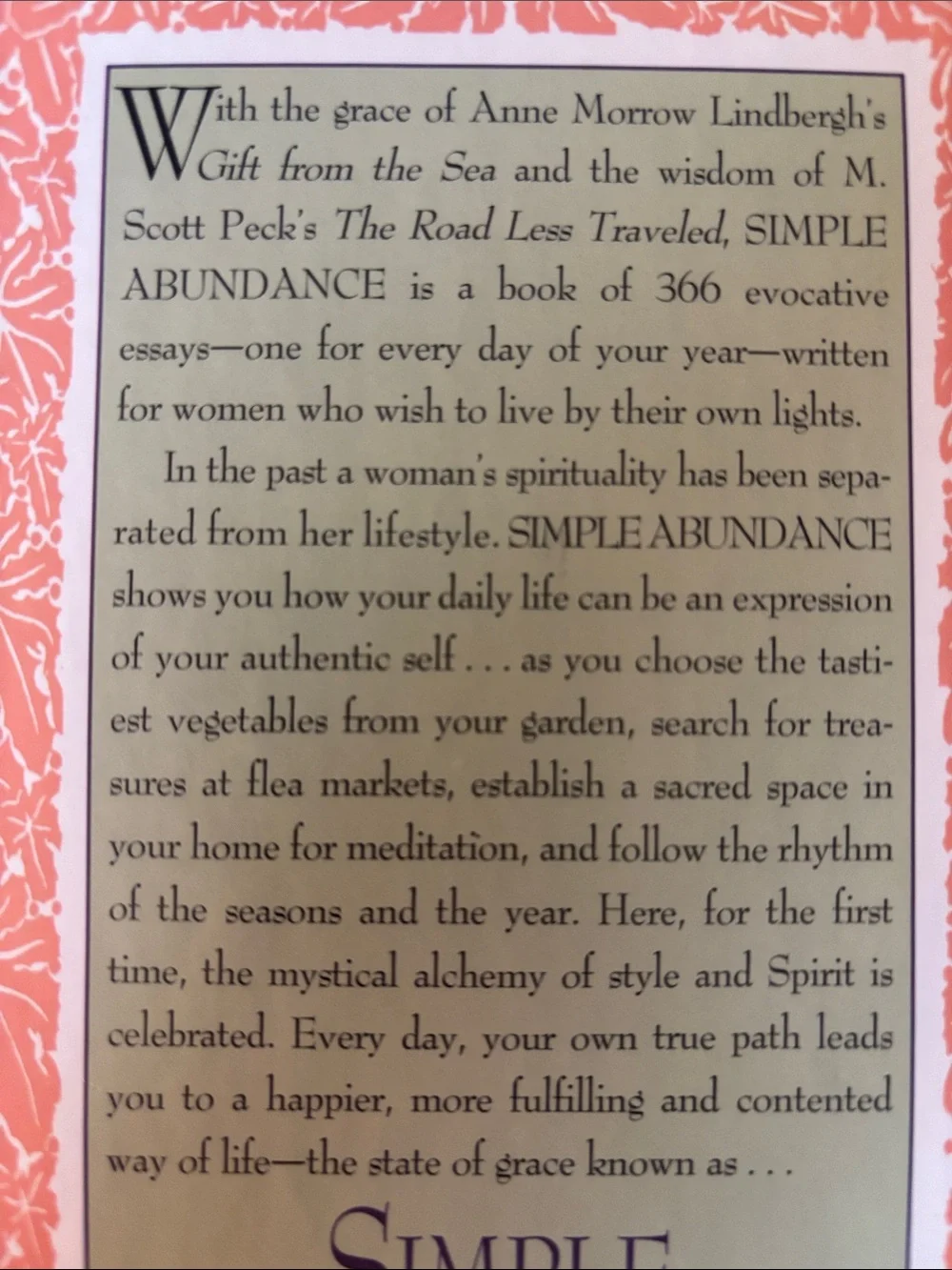 A Daybook of Comfort and Joy by Sarah Breathnach